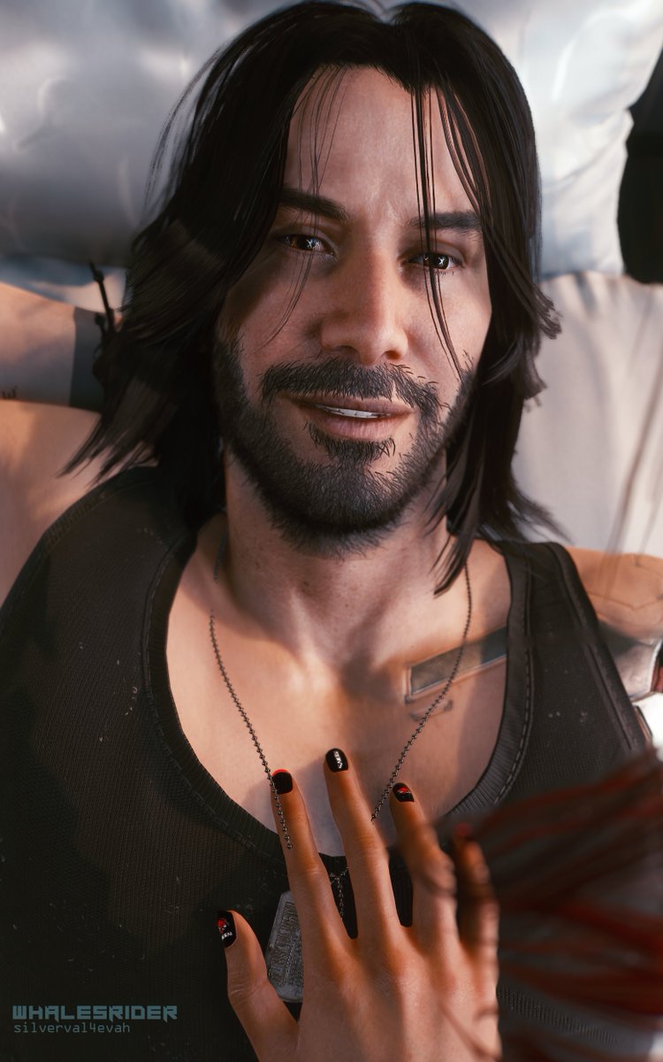 Hopaylight's tweet image. Val's being annoying in the morning #JohnnySilverhand #Cyberpunk2077PhotoMode #Cyberpunk2077 #VirtualPhotograhy #VirtualPhotoshoot hint of #Silverv #silverval