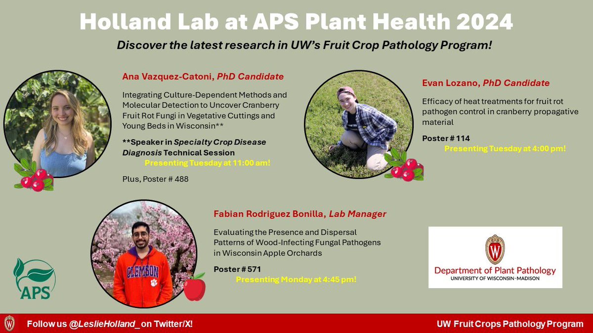 Leslie Holland, PhD (@leslieholland_) on Twitter photo Check out the Holland lab at
#PlantHealth2024 !!! Presenting for the team - <a href="/AVazquezCatoni/">Ana M. Vázquez-Catoni, M.Sc.</a>, Evan Lozano and Fabian Rodriguez Bonilla. Check out the Holland lab at
#PlantHealth2024 !!! Presenting for the team - <a href="/AVazquezCatoni/">Ana M. Vázquez-Catoni, M.Sc.</a>, Evan Lozano and Fabian Rodriguez Bonilla.