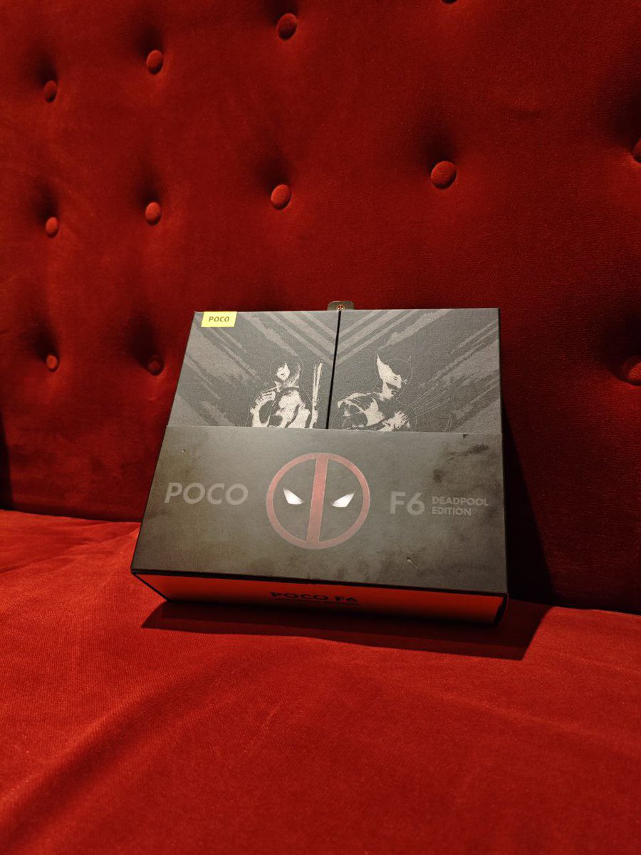 SharmaaArun's tweet photo. Big thanks to  @IndiaPOCO for providing a best  experience of Poco F6 Deadpool &amp; Wolverine Edition along with movie .      A deadly combo of power and style  #PocoF6 #Deadpool #Wolverine #DeadpoolAndWolverine #POCOXDeadpool 
@Himanshu_POCO
@digvj https://t.co/T6b4O2dKKI