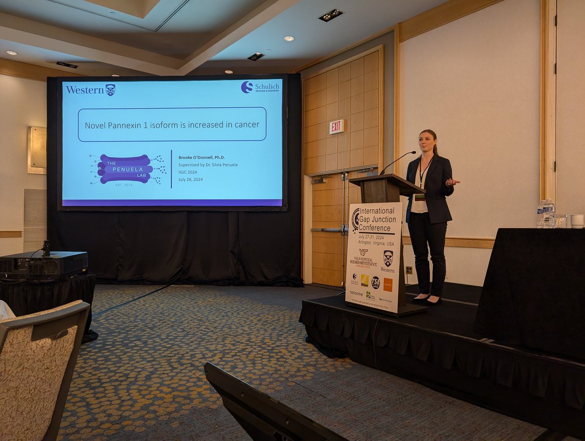 Great job Dr Brooke O'Donnell! Thanks for your talk titled "Novel Pannexin 1 isoform is increased in cancer"