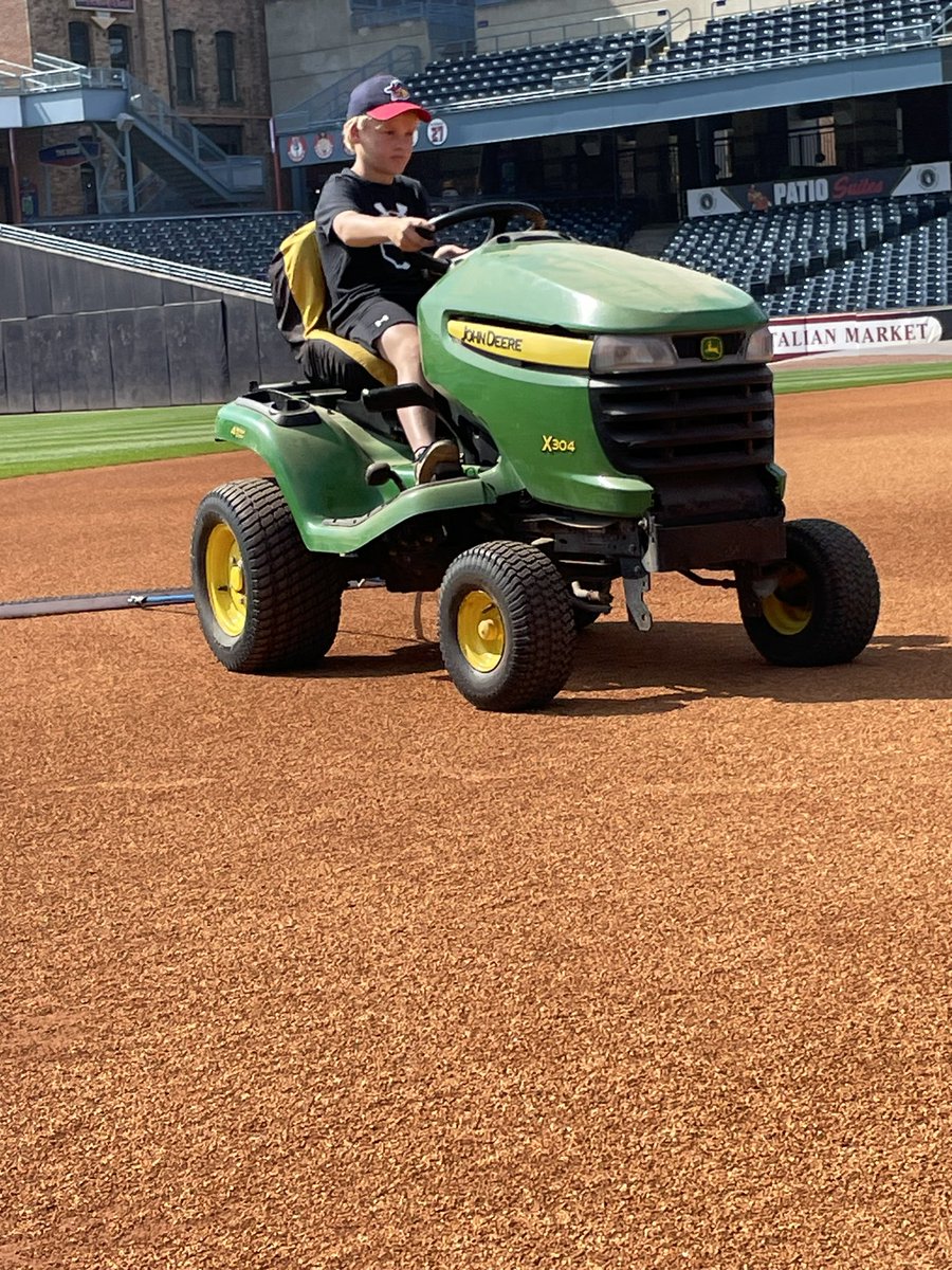 The boy has loved coming to the ballpark for ever, only thing that has changed is his size