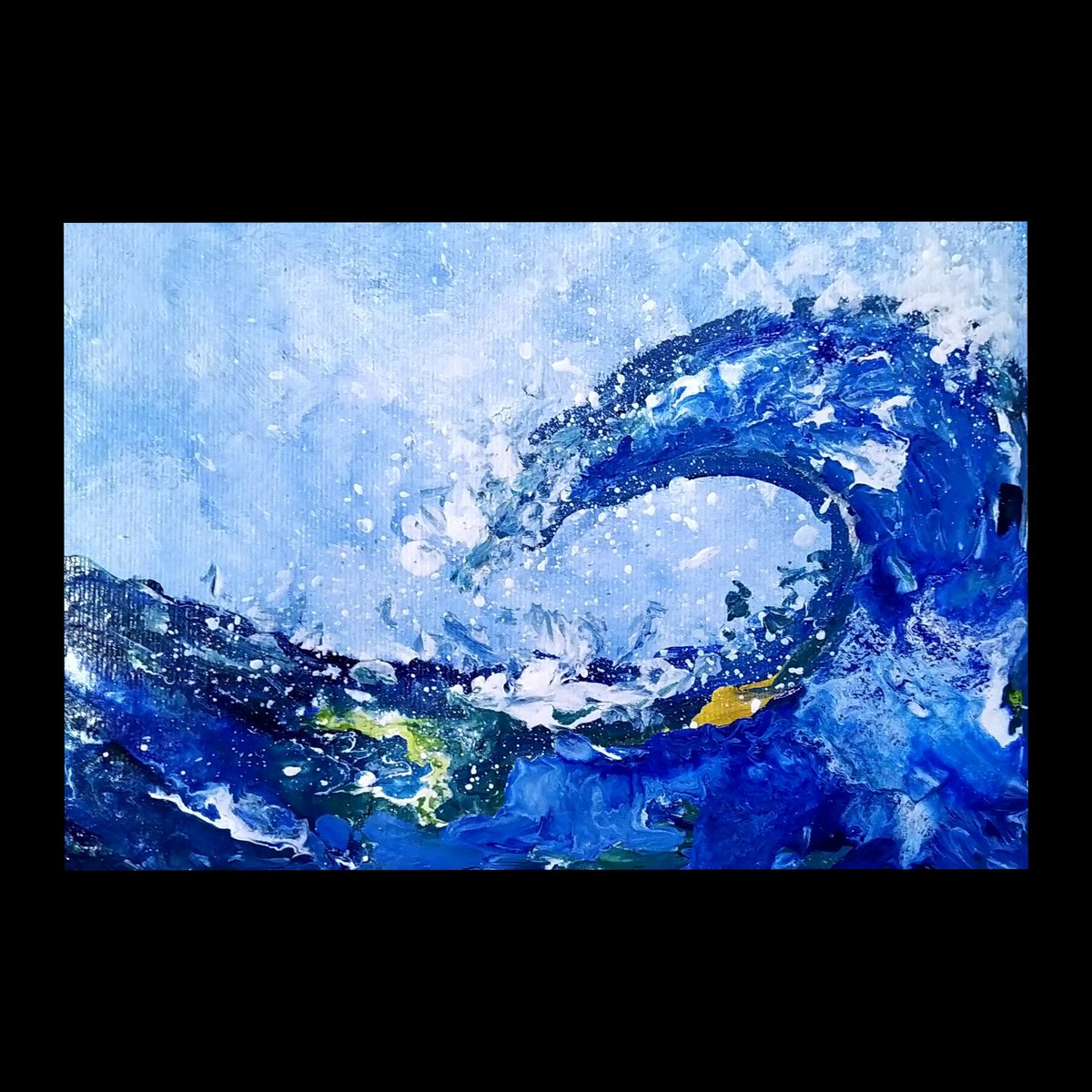 Tarang Sinha (@tarangsinha) on Twitter photo A quick painting session. I used my finger, a piece of sponge and phoonk to create this. ☺️ 🌊 A quick painting session. I used my finger, a piece of sponge and phoonk to create this. ☺️ 🌊