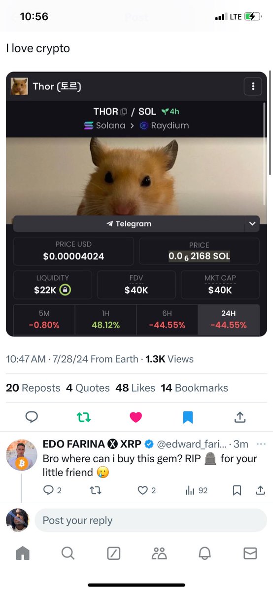 $THOR KEEP FADING IF YOU WANT 

75dqUyDn2t4gF7FeQoSntCygVGtzNSJCAawb128Upump