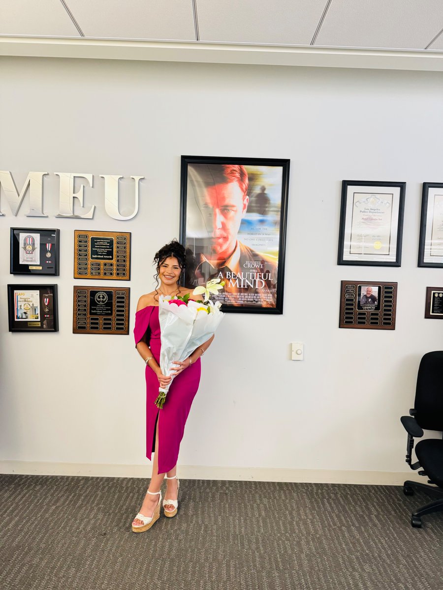 LAPD Mental Evaluation Unit (@lapdmeu) on Twitter photo Congrats to one of the newest members of the family, Diana L! She was recently promoted to the rank of Admin Clerk. What an amazing start to a young career, wishing you a long and prosperous career. Congrats to one of the newest members of the family, Diana L! She was recently promoted to the rank of Admin Clerk. What an amazing start to a young career, wishing you a long and prosperous career.