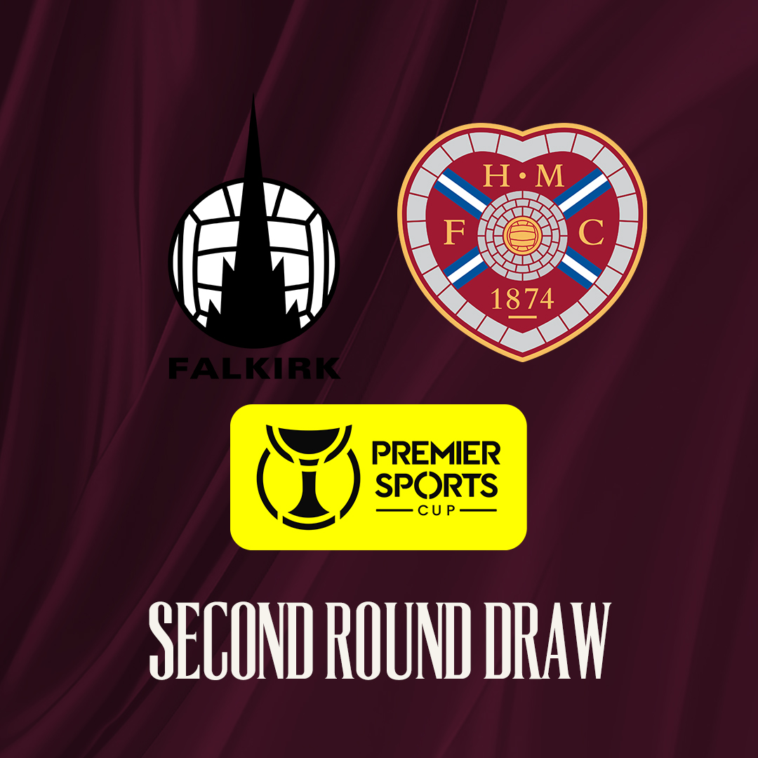 Heart of Midlothian FC (@jamtarts) on Twitter photo π We have been drawn away to Falkirk in the second round of the Premier Sports Cup.
Tie is due to be played on the weekend of August 17th, full details will be confirmed in due course. π We have been drawn away to Falkirk in the second round of the Premier Sports Cup.
Tie is due to be played on the weekend of August 17th, full details will be confirmed in due course.