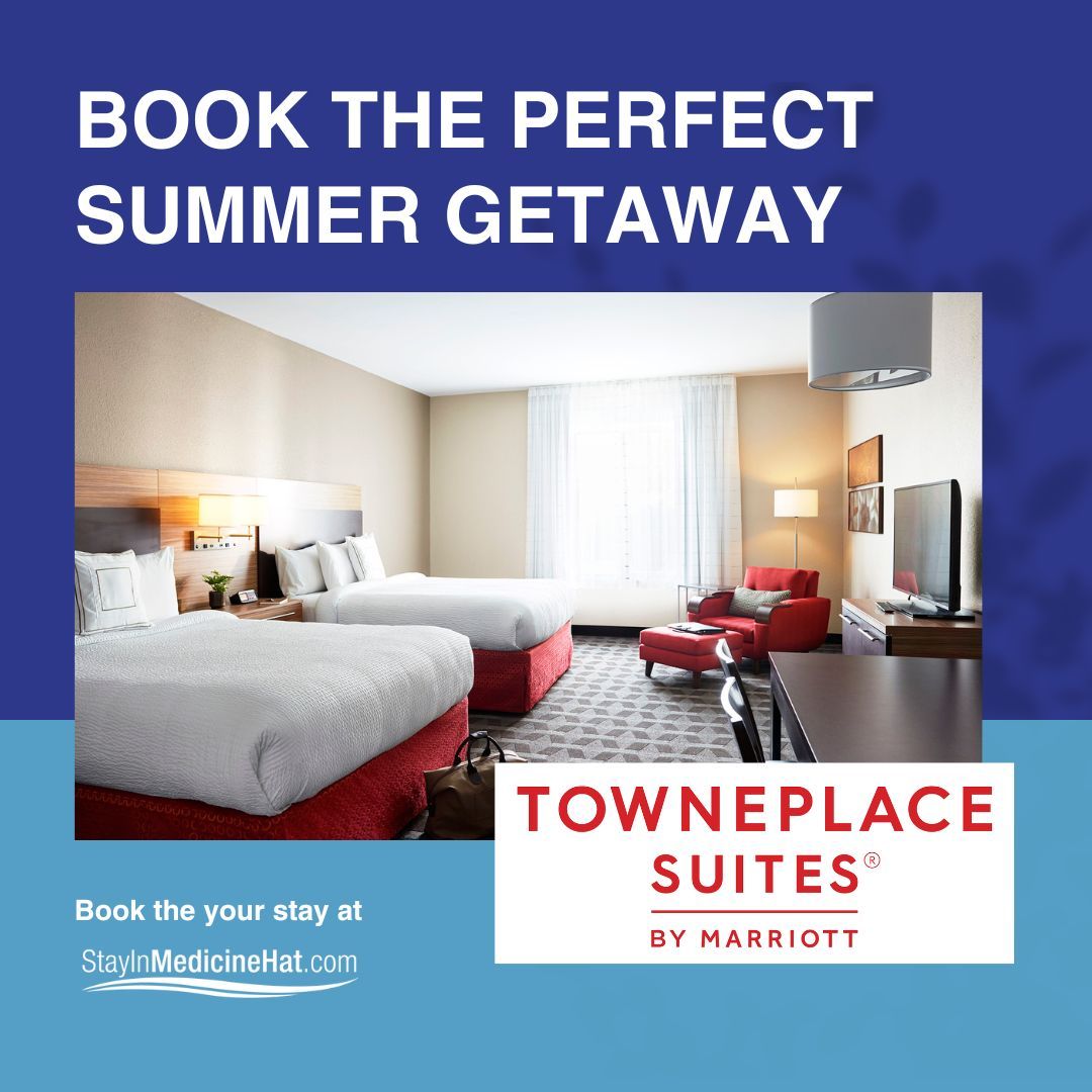 Welcome to TownePlace Suites #MedHat!
This contemporary hotel is surrounded by shopping, dining, and entertainment options.
It's also known for its amazing family-friendly pool!  

Book your next stay at the TownePlace Suites buff.ly/2GbcAvk