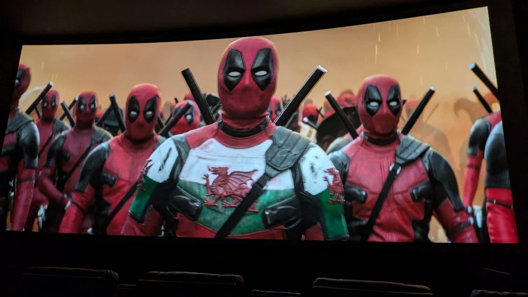 "In the new Deadpool 3 film, there is a cameo of 'Welshpool' who is the Welsh variant of Deadpool. Pretty cool that Ryan and Rob are trying their hardest to put Wales on the map!" #DeadpoolAndWolverine #Welshpool