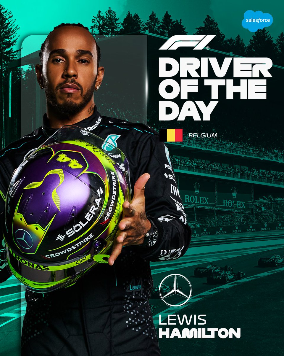 Lewis Hamilton 👏👏👏

Your <a href="/salesforce/">Salesforce</a> #F1DriverOfTheDay 

#F1 #BelgianGP