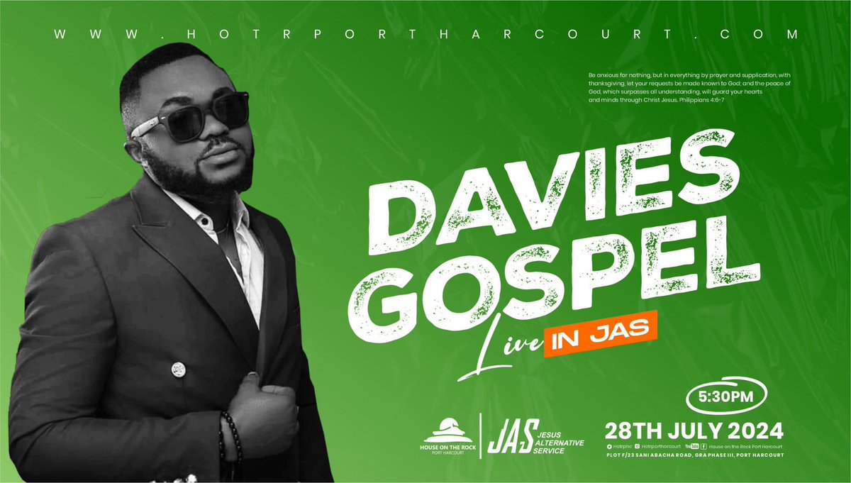 HOTRphc's tweet photo. Tonight at JAS, we're switching things up with Pass the Mic! 🎤 . We will be relieving our JAS Experiences.
Let’s make it a night of fun, praise, and worship.
Ministering in Music is Potter’s Treasure and Davies Gospel
#JAS
#JesusAlternativeService
#HouseOnTheRockPortHarcourt https://t.co/llYZLH6Kfz
