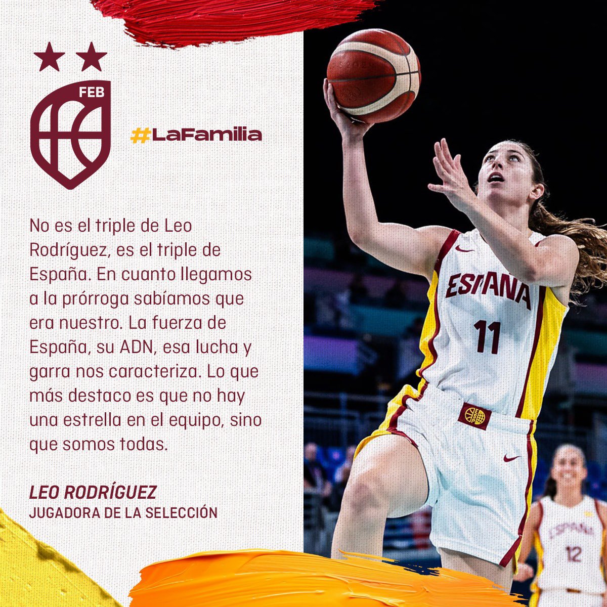anaislopez23's tweet photo. “No es el triple de Leo Rodríguez, es el triple de ESPAÑA” ❤️🇪🇸

Increíble jugadora, aún mejor persona. https://t.co/PdcjWhT7G5