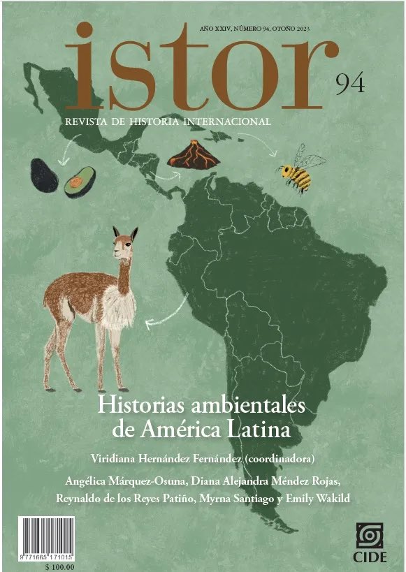 [NOVEDAD / OPEN ACCESS] El reciente número de ISTOR [<a href="/CideHistoria/">División de Historia</a>] trae un dossier coordinado por <a href="/ViridianaHF/">Viridiana Hernández Fernández</a> sobre Historias Ambientales de América Latina con aportes de <a href="/EmilyWakild/">EmilyWakild</a> <a href="/diana_mende_z/">Diana</a> <a href="/rdlosreyes/">Reynaldo de los Reyes</a> Angélica Márquez y Myrna Santiago 🐝

PDF: ecos.cide.edu/wp-content/upl…