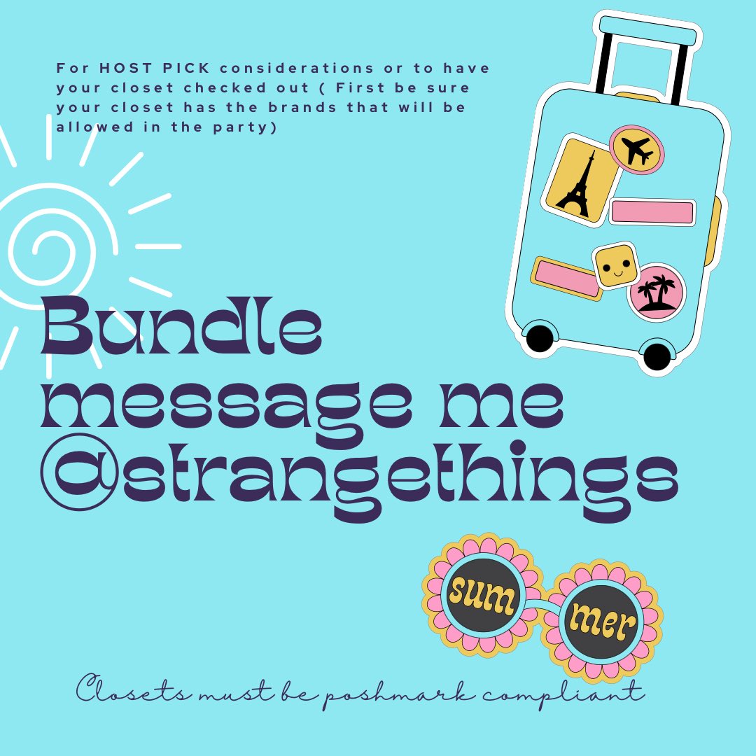 strangethingsTM's tweet photo. 🚨🎉 Join me on August 11 for the Poshmark Party Live at 9 AM PDT / 12 PM EST! 

Shop brands like Buckle, Free People, and Nasty Gal! 

Don’t miss this exclusive event! Listings must follow Posh Party guidelines. See you there! #Poshmark https://t.co/SmexarjNIu