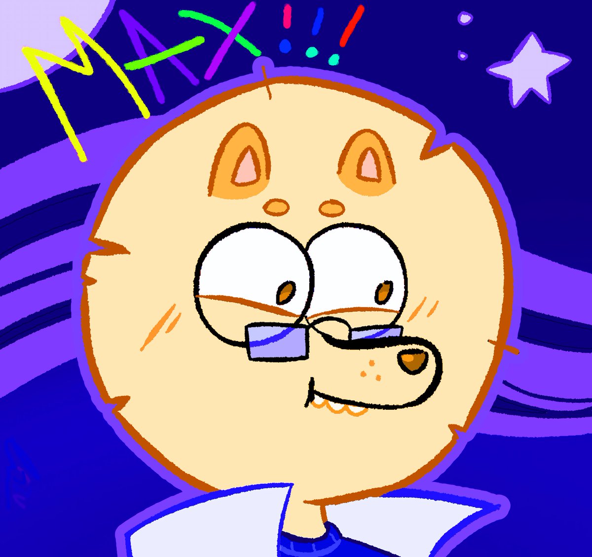 fizuTheunicat's tweet image. Redrew a old oc of mine, heres max! 
🦄💖
#digitalart #chowchow #oc