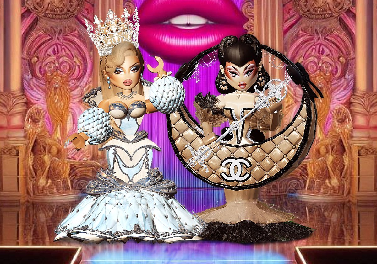LeHazelNutQueen's tweet photo. @nitara_rbx And with that, my reign has come to an end. @nevaeh_rodrag ate with this render. My twinner @nitara_rbx and I look fabulous! https://t.co/LNgP6aqBkf