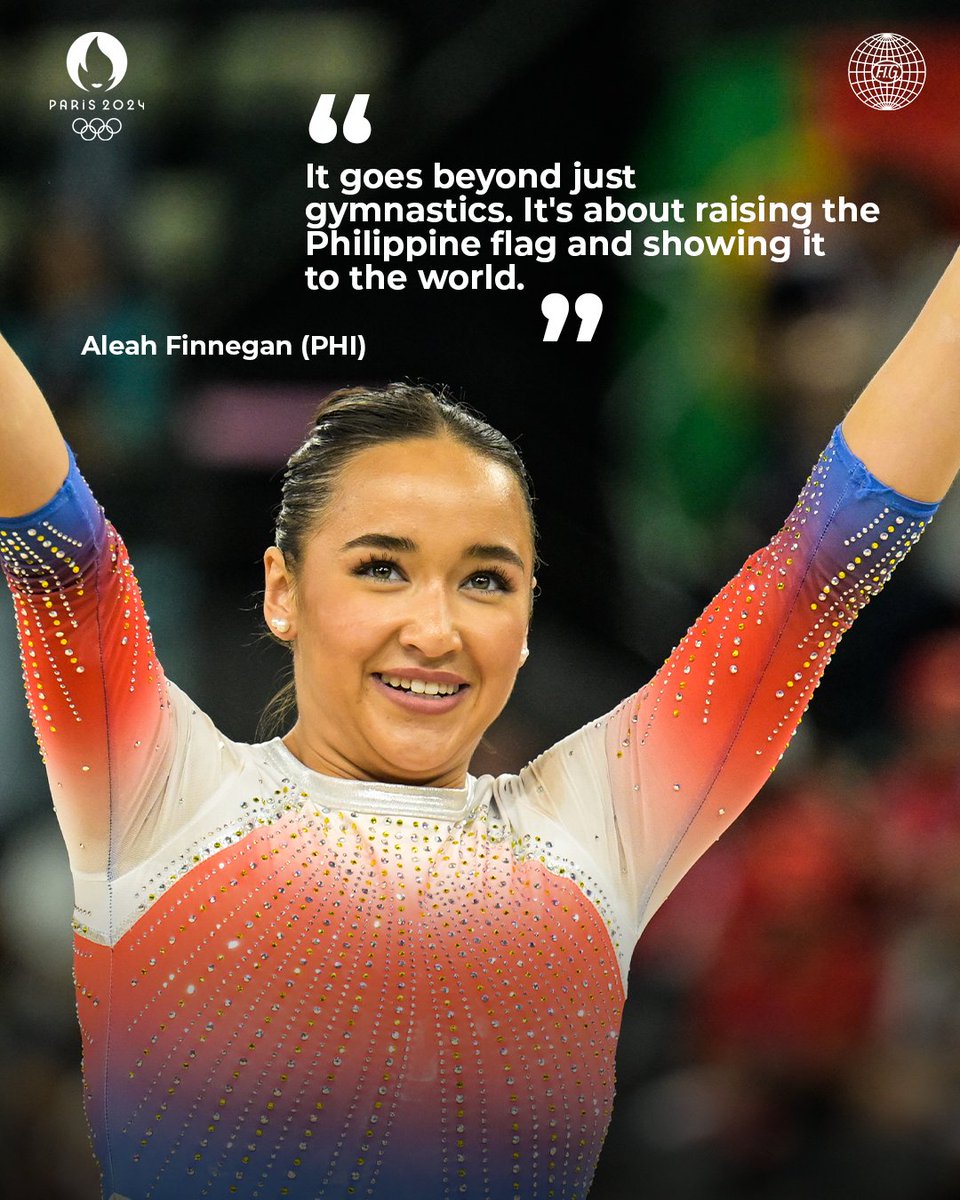 gymnastics's tweet photo. You've done that, Aleah 🇵🇭

#Paris2024 | #Gymnastics https://t.co/dC0bhX6OTw