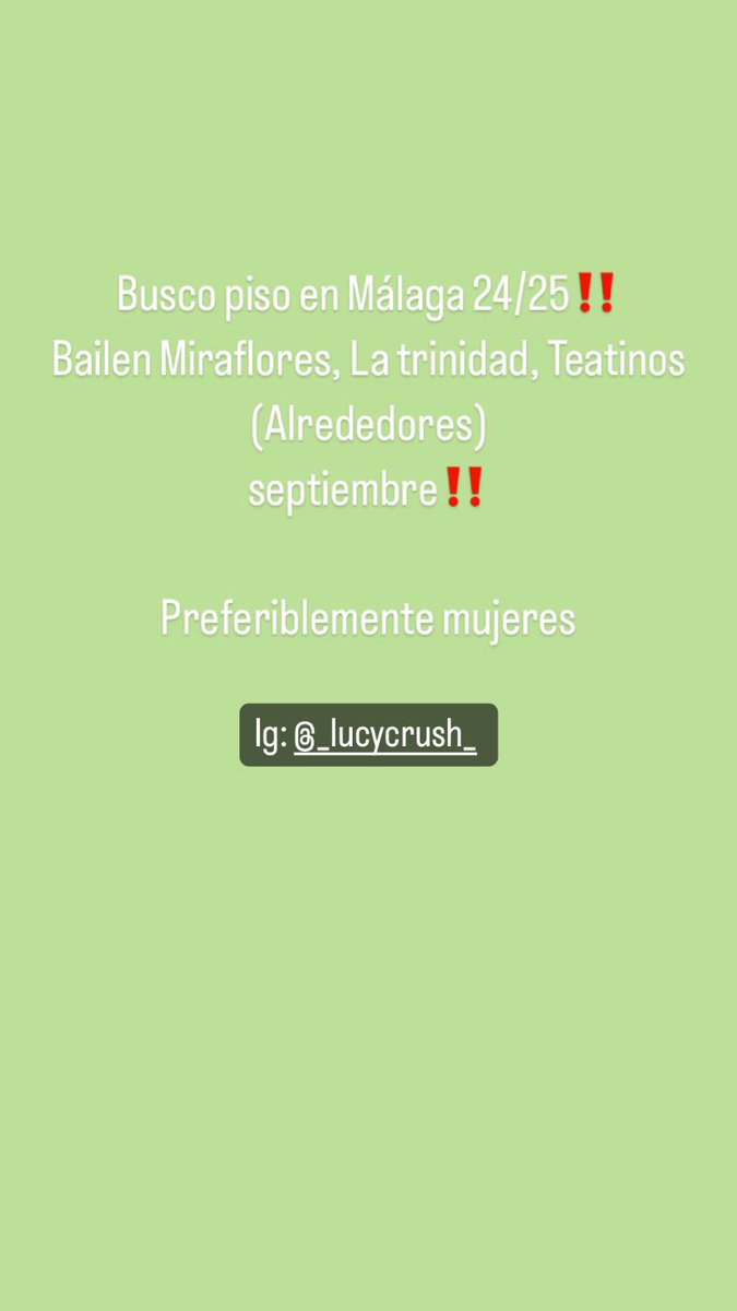 _lucycrush_'s tweet photo. Busco piso y compañeras/os de piso en Málaga 2024/25 #queydondeestudiar2024 #Málaga https://t.co/Iaftk2ovua