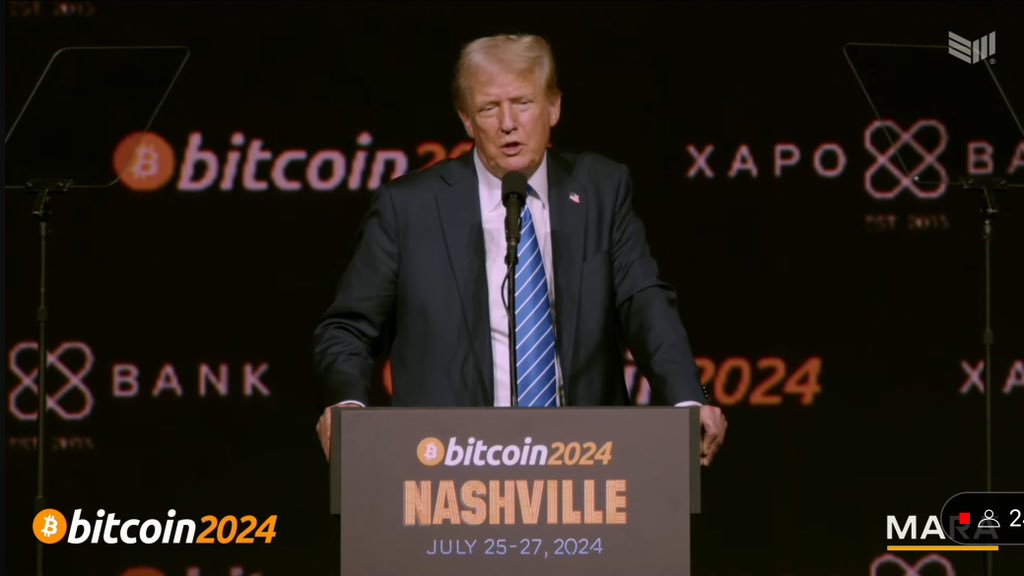 myspace_plan's tweet photo. 🇺🇸 Donald Trump says #Bitcoin will one day probably surpass the market cap of Gold. https://t.co/hVja3G3cmo