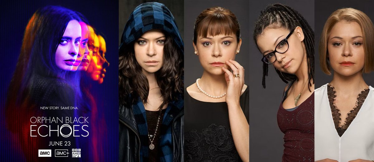 Medievaldragon's tweet image. I've been watching Orphan Black: Echoes with intrigue. Cloning via 4D Printing. Weekly show. So far 5-episodes.

However, I discovered there was a 2013 6-Season show named Orphan Black w/ Tatiana Maslany (She-Hulk). It got me hooked.

#AmazonVideo #AMC #BBC #OrphanBlackEchoes