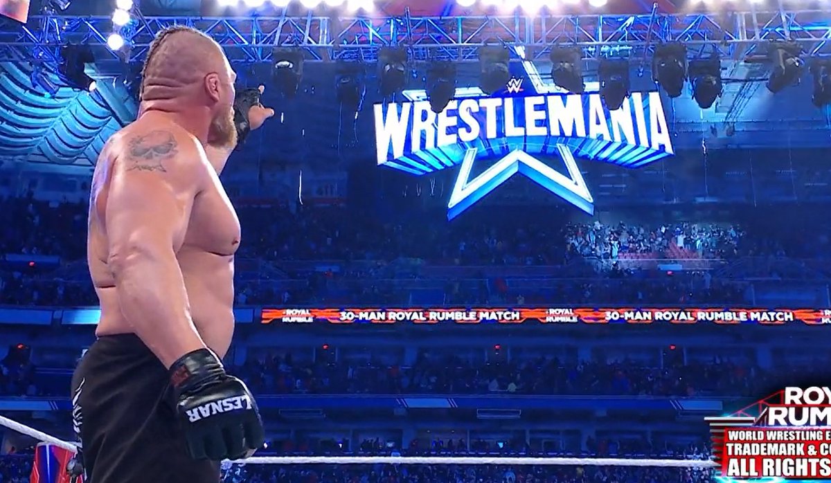 DeeFrog69's tweet photo. @MrSantiZap Brock Lesnar didn't even need this win. They could have given him a shot at the world title and no one would have questioned it. https://t.co/9YY0QExLDf