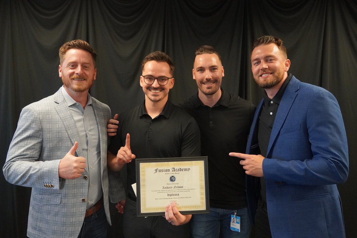 Zack Nelson (@zackmnelson) on Twitter photo Had a great experience volunteering with the team and graduating from Fusion Academy! I appreciate everyone who has helped me through my journey so far. The job ain't done, it just started!
<a href="/JimLink20/">Jim Link</a> <a href="/JoelTrussoni/">Joel Trussoni</a> <a href="/GarretMinaglia/">Garret Minaglia</a> <a href="/shawnglinski/">Shawn Glinski</a> <a href="/TPhallen/">Phallen Thompson</a> Had a great experience volunteering with the team and graduating from Fusion Academy! I appreciate everyone who has helped me through my journey so far. The job ain't done, it just started!
<a href="/JimLink20/">Jim Link</a> <a href="/JoelTrussoni/">Joel Trussoni</a> <a href="/GarretMinaglia/">Garret Minaglia</a> <a href="/shawnglinski/">Shawn Glinski</a> <a href="/TPhallen/">Phallen Thompson</a>