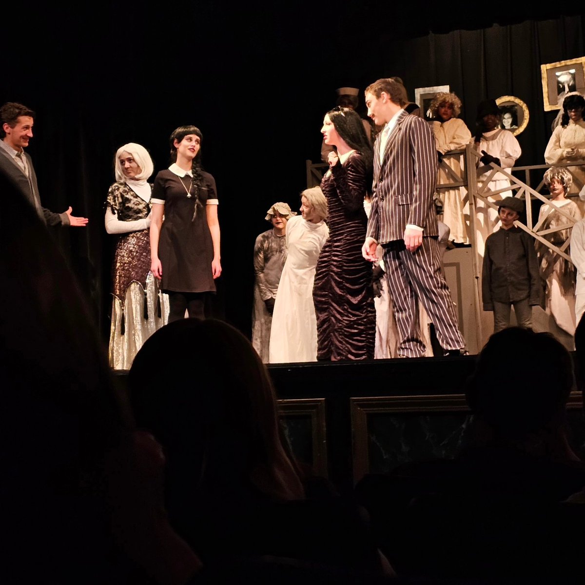 jodimasters's tweet image. Sabrina and I got to go see Ava (Radley's girlfriend) and her sisters in The Addams Family tonight at the Bellevue Little Theatre! They are sooo talented!! I was impressed by the entire production actually—which from casting to showtime was only two weeks! Ava was Wednesday 🖤