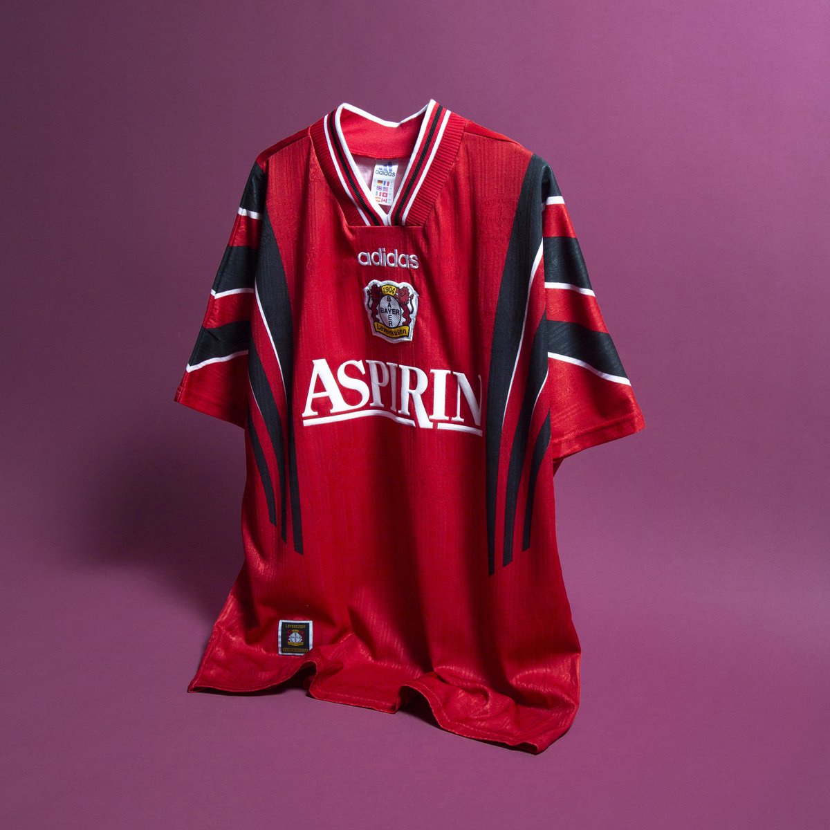 レヴァークーゼン 1996-97 ホーム Bayer Leverkusen 1996 Home by adidas 🔴⚫
