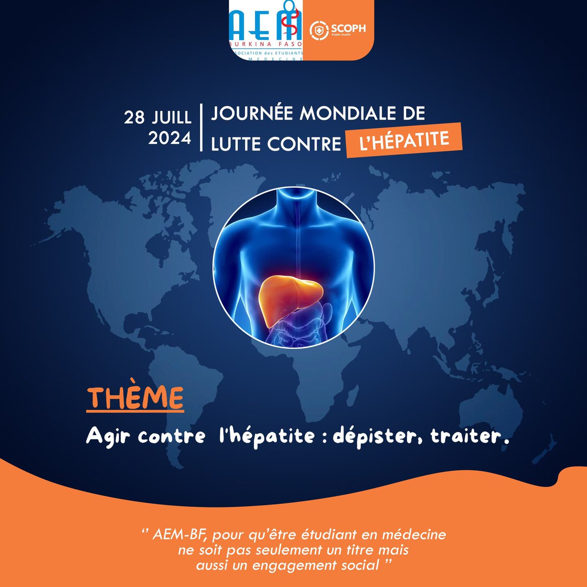 28 juillet 2024 : Journée Mondiale de Lutte Contre l’Hépatite