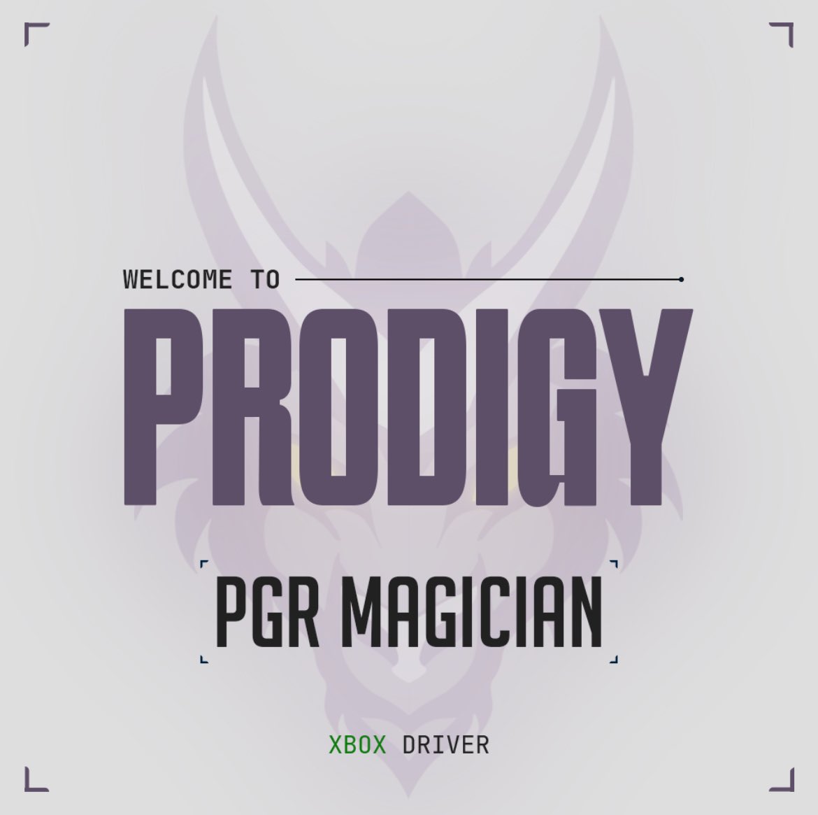 Signing📣🚨

We welcome <a href="/NVR_Magic_Ian/">NVR Magic Ian</a> to PGR!

Magician is an exceptional driver who has raced for 1 fantastic team (NVR) in the past and lived up to expectations which he will do for us too

Welcome Magician!🏴󠁧󠁢󠁥󠁮󠁧󠁿💜