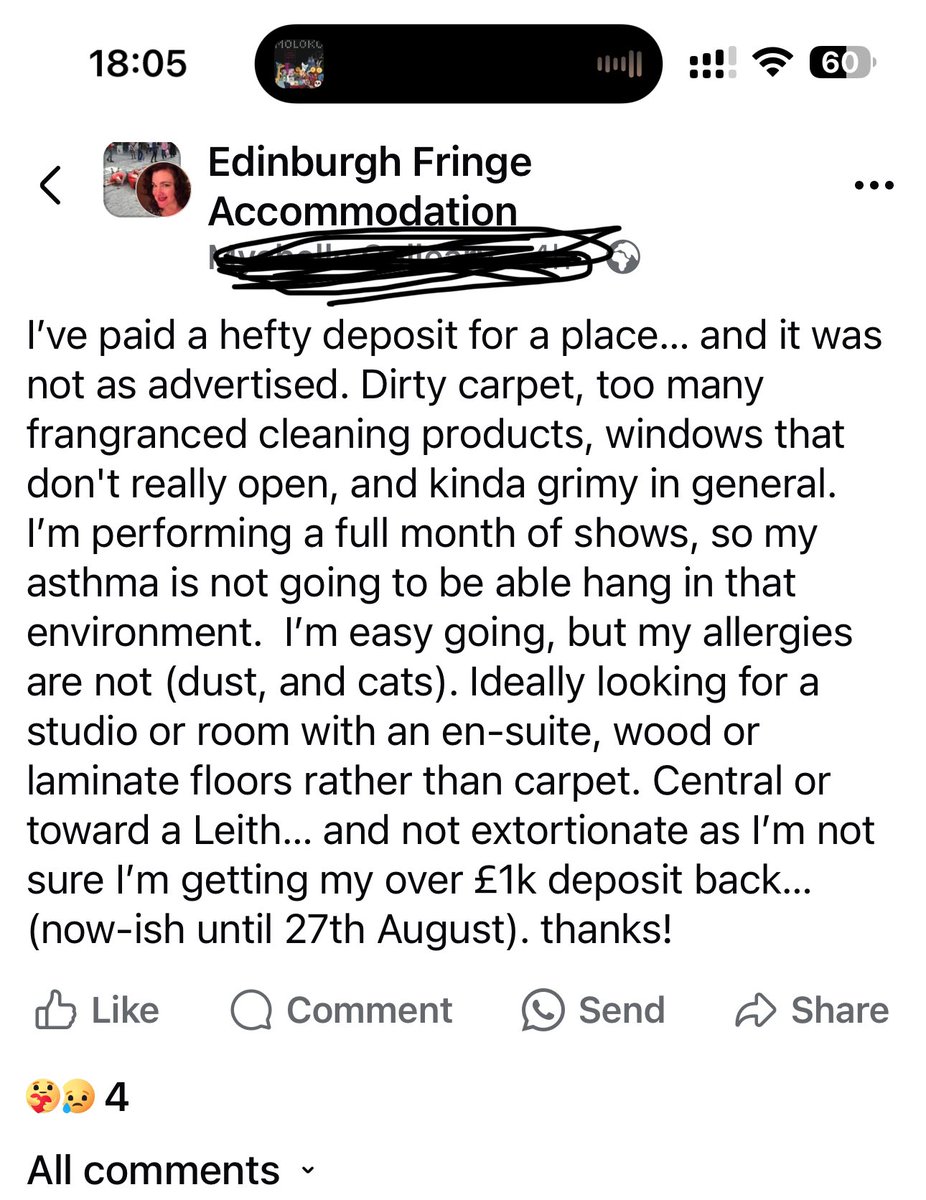 I doubt this place has fire safety certification never mind legionnaires assessment and other requirements for a license. What are <a href="/Edinburgh_CC/">The City of Edinburgh Council</a> and <a href="/scotgov/">Scottish Government</a> doing to help people who are being ripped off like this? <a href="/SaveSCScotland/">SaveSelfCatering</a>