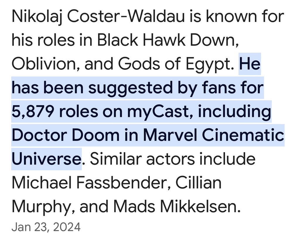 Just saying #DoctorDoom