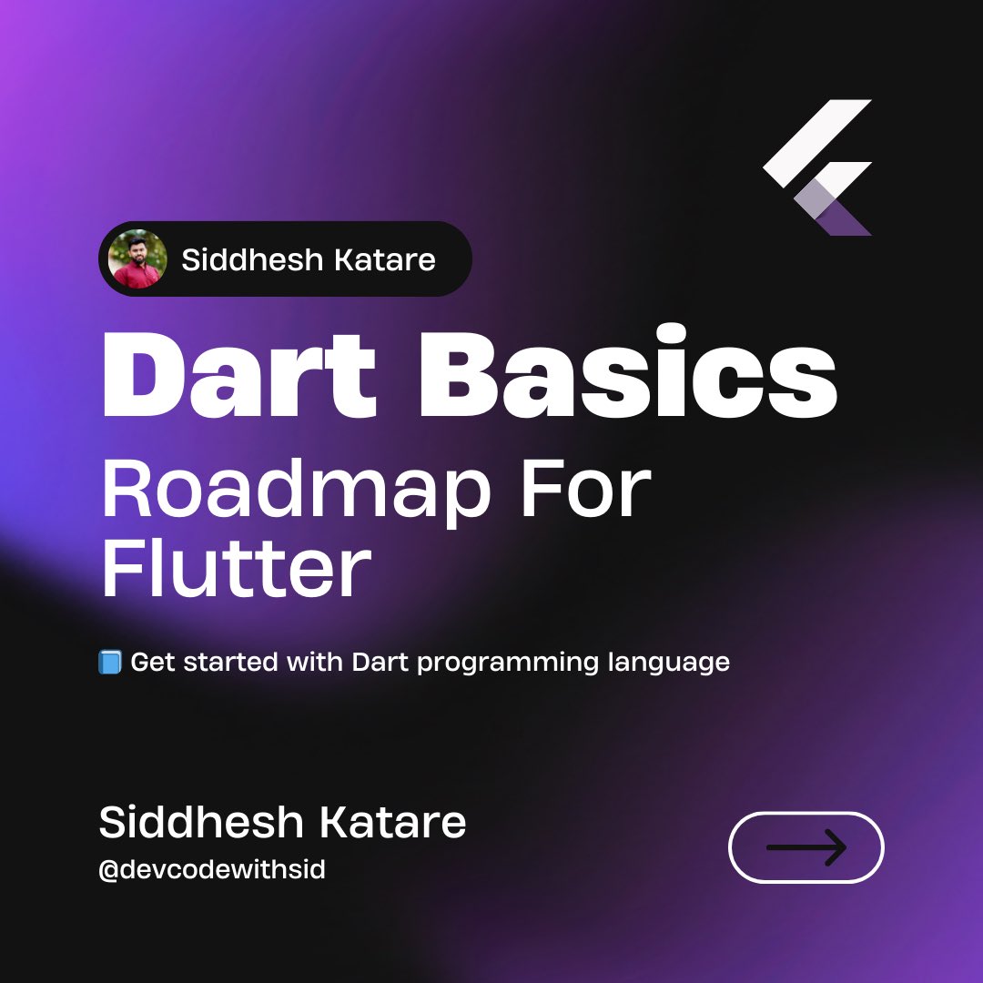 devcodewithsid's tweet photo. 🖥️ New Post Alert! Learn the basics of Dart programming: Variables, Data Types, Loops, Functions, and Object-Oriented Programming (OOP). Perfect for beginners and pros alike. Dive in now! #Dart #Flutter #Coding #Programming #DevCommunity #TechEducation #MobileApps #CodeSnippet https://t.co/FmV6VsJeKO