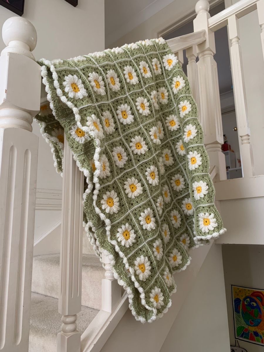 Daisy crochet blanket 🌼