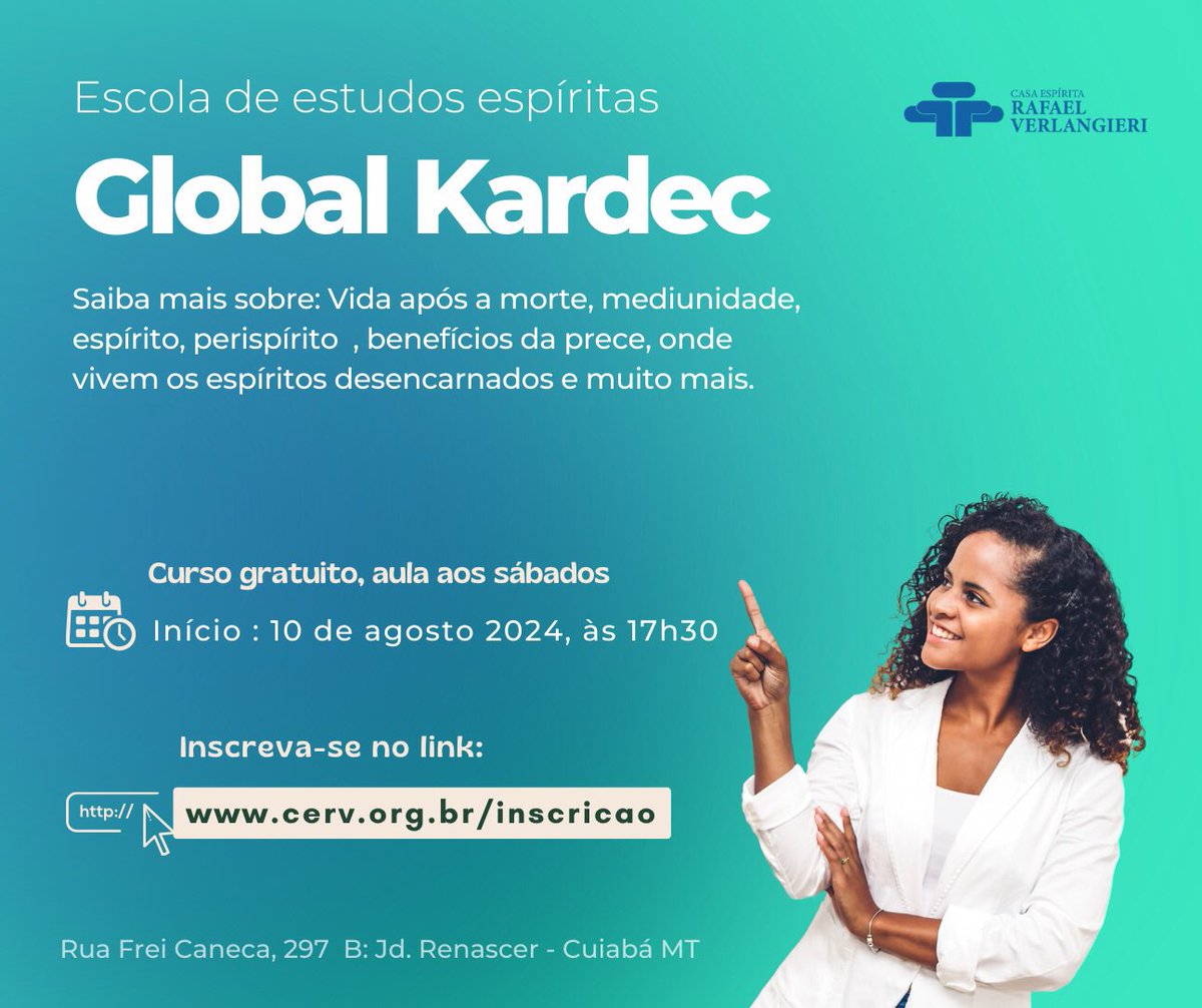 cerv_espirita's tweet photo. Se você é de Cuiabá - MT vem estudar com a gente ✨ https://t.co/tCJnjx3XMI