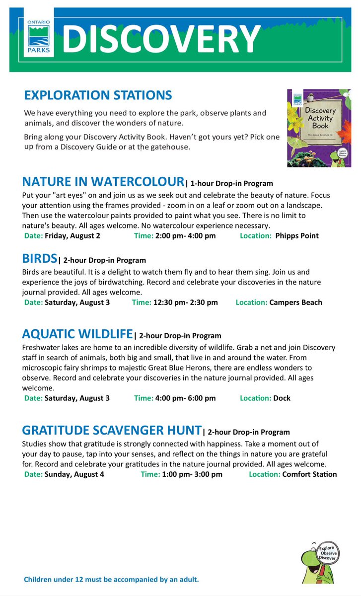 ReneBrunellePP's tweet photo. Looking for something to do this weekend? Check out our Discovery Exploration Stations!🦋🌲🐸🐠🐌
#renebrunellepp #ontarioparks #ontarioparksne #discovery

For details visit https://t.co/WmcGqqdSwB https://t.co/BQx8IjJPMo