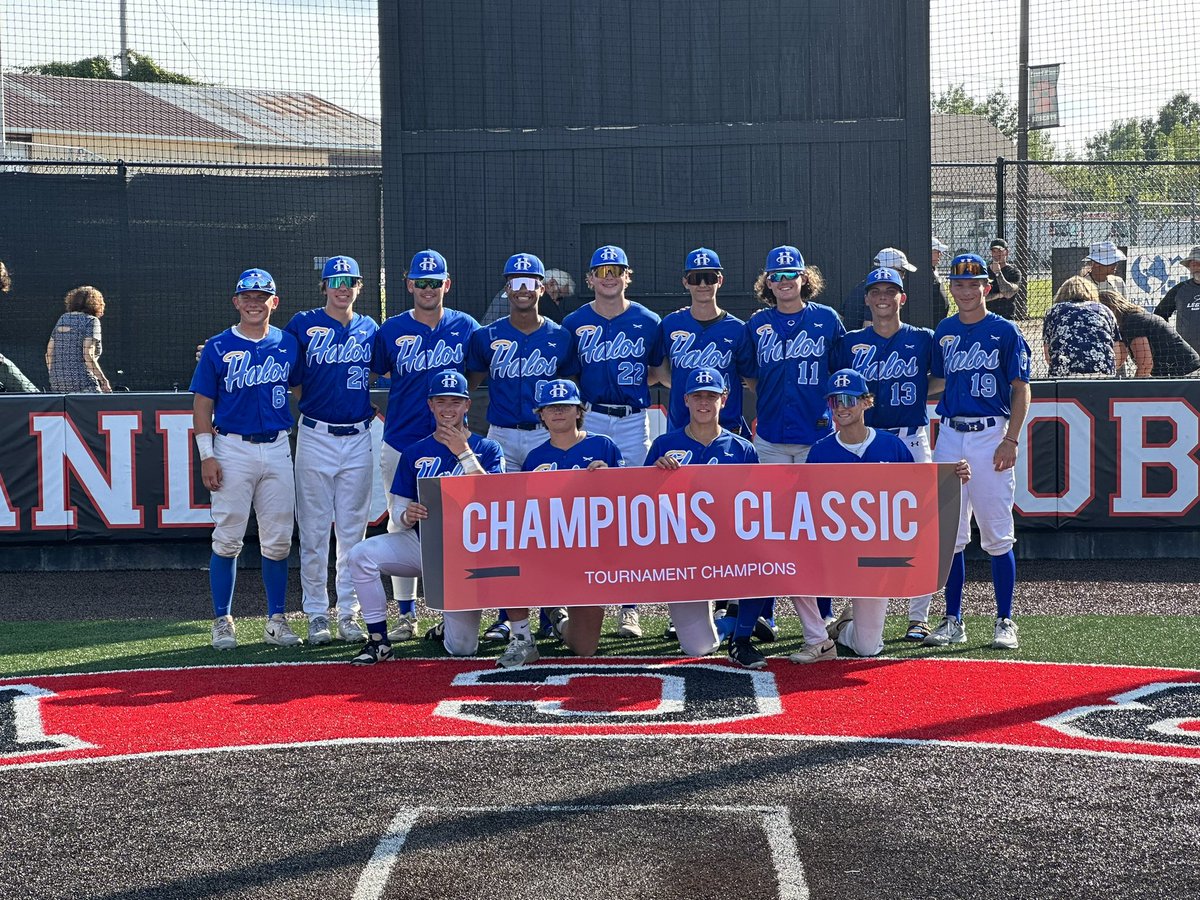 Congrats to the Halos on winning the tournament ! Great job to all teams . A lot of great baseball played this weekend !