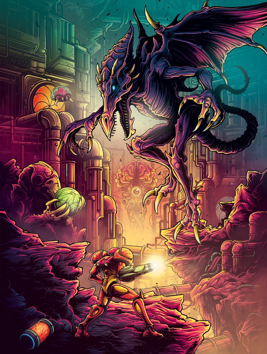 gautroid's tweet photo. @MetroidFrance @DaveRapoza @NintendoFrance Et bien justement pour les 30 ans je me suis fait plaisir et me suis acheté cette magnifique sérigraphie réalisé par @Danmumforddraws. 🤩 https://t.co/bxcSbyJsw6