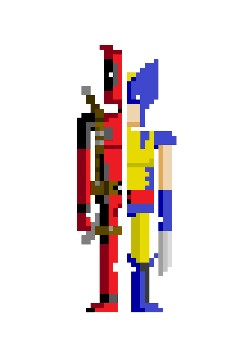 Block_Icons's tweet photo. Deadpool and Wolverine
#pixelart #comicart #fanart #Wolverine  #mcu #marvelcomics #marvel #deadpool #deadpoolvswolverine #deadpoolandwolverine. #katana #wadewilson #Logan #shorty https://t.co/pbzMZIyqm8