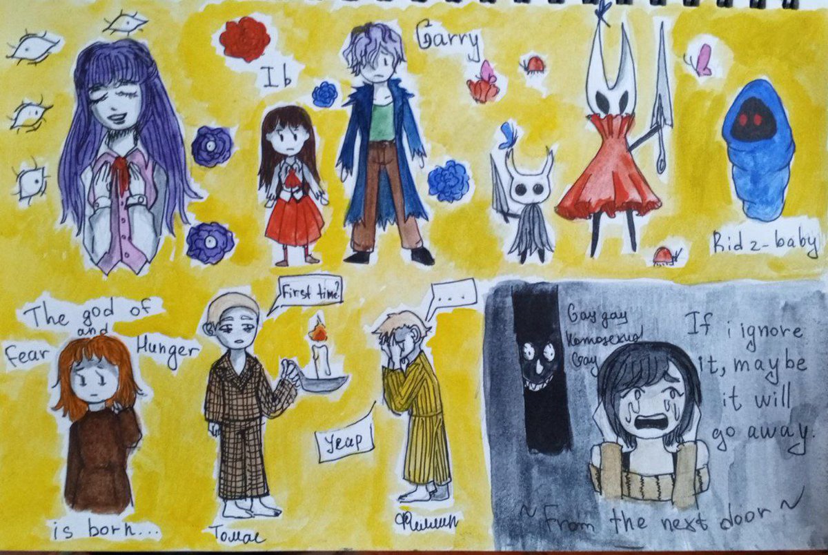 itslookingatme's tweet photo. My cuty doodles...
#ib #Garry #hollowknight #hornet #ridz #demonophobia #Fromthenextdoor #NeverendingNightmare #SpaceFuneral #FearandHunger #misao https://t.co/LV64fo2iZp