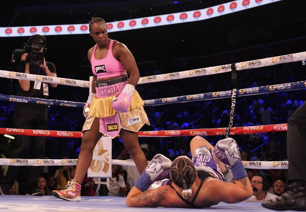 Claressa "GWOAT" Shields: 
2012 Olympic Gold Medalist
2016 Olympic Gold Medalist
154 Undisputed Champion
160 Undisputed Champion
168 Unified Champion
175 Champion
WBC Heavyweight Champion 
@claressashields #ClaressaShields #Boxing