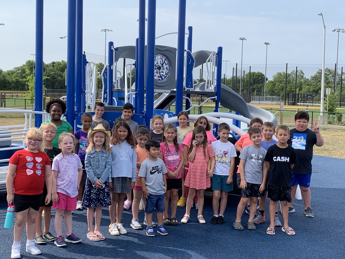 This crew is super excited for our new Lovettsville Elementary Playground!  We can't wait to cut the ribbon in August and to officially let our students enjoy this wonderful new addition to our school!