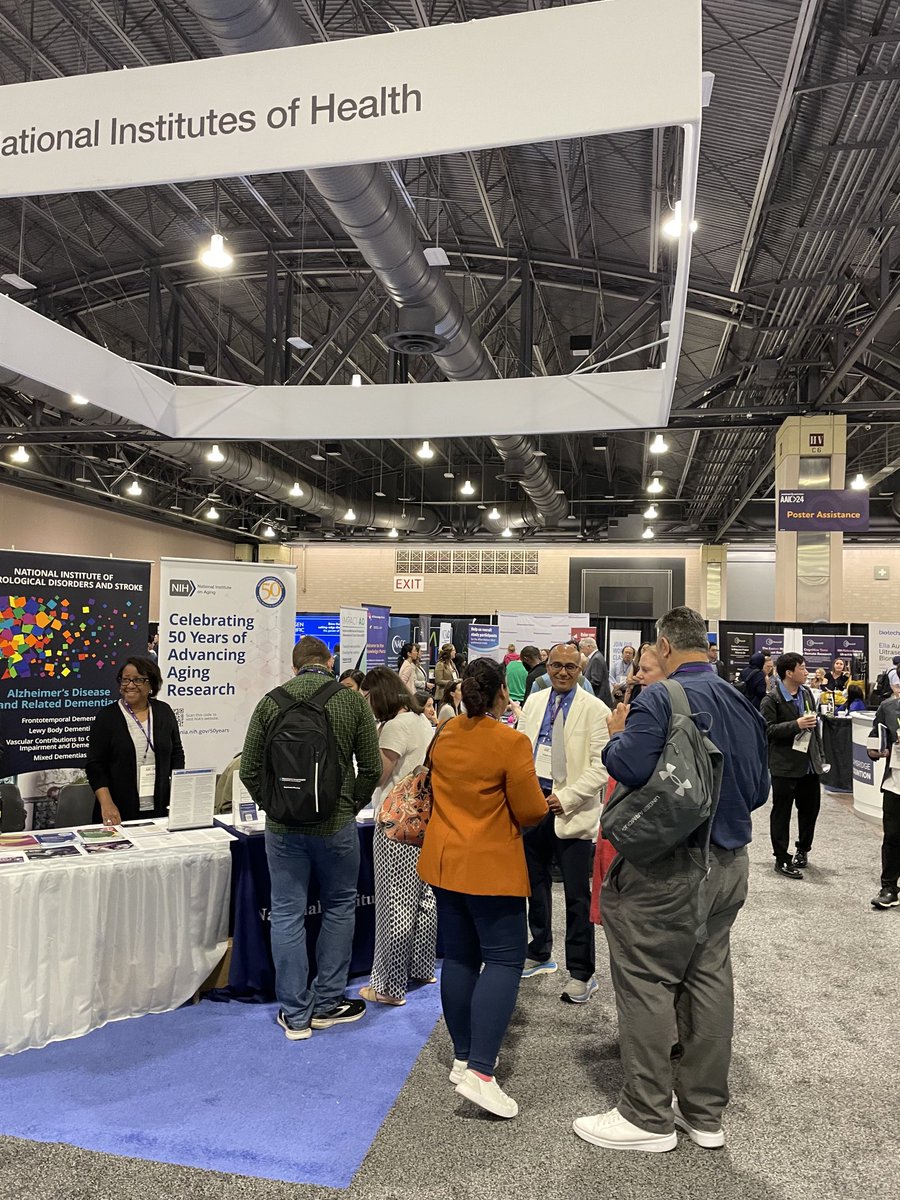 JoeBalintfy's tweet photo. The NIH Pavilion at #AAIC24 is a great way to meet ⁦@NIHAging⁩ staff. See the full list of who will be there: https://t.co/mRLTDMIB2H https://t.co/6mDQ2Xw7hl