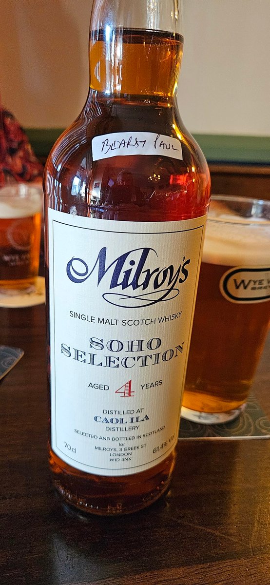 Tried blind at the BWC, Bilston Whisky club, last Thursday at the excellent <a href="/CafeBilston/">Cafe Metro Bilston</a> 
Flange <a href="/BertSmedley/">🥃🐢💥Bert Smedley💥🐢🥃</a>