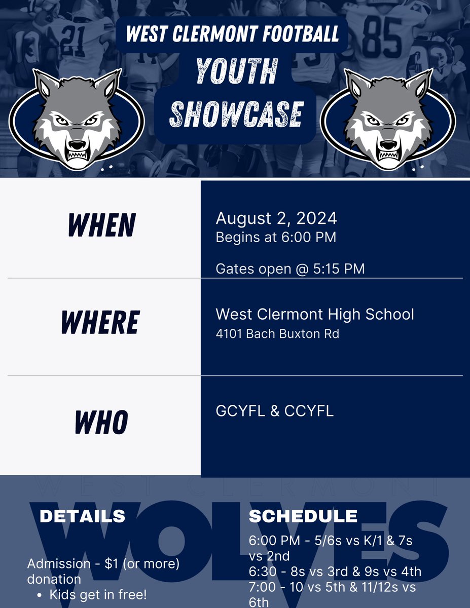 West Clermont HS Wolves Football tweet media