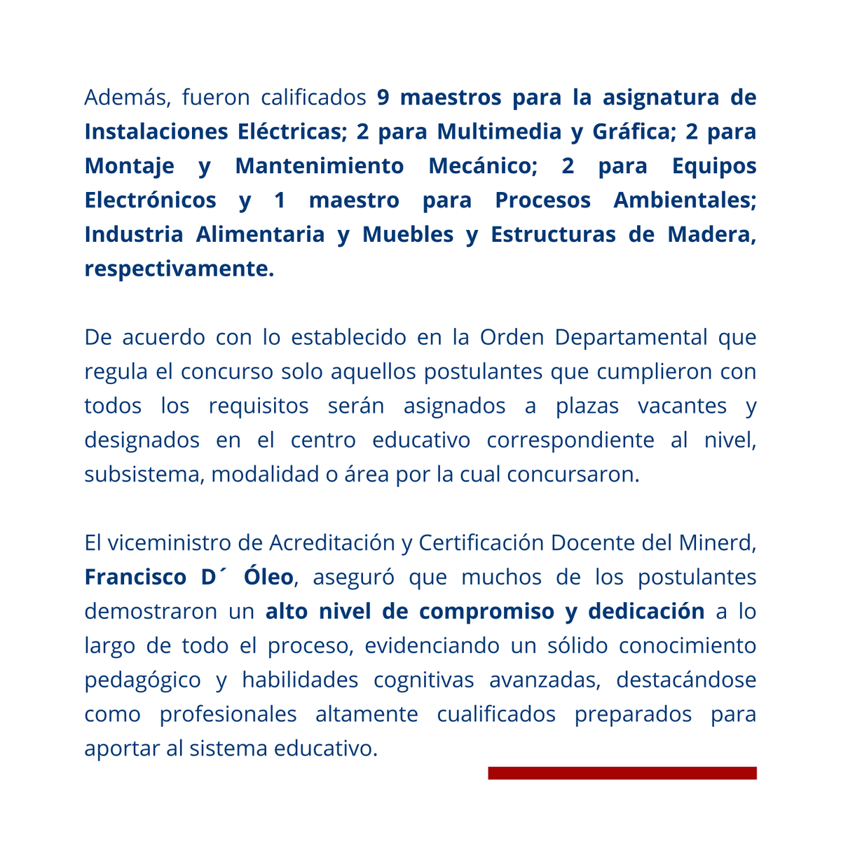 Ministerio Educación RD tweet media