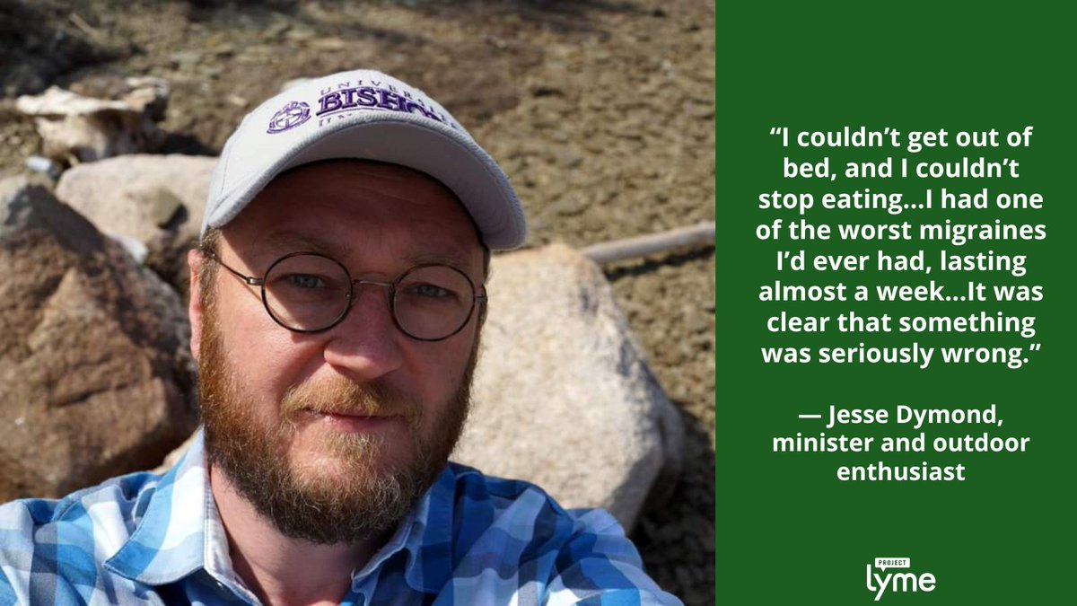 ProjectLyme's tweet photo. Jesse, minister &amp; outdoor enthusiast, had low energy. Then, after kayaking w/ his son, he developed migraines, fatigue, numbness in his limbs &amp; uncontrollable shivering. Thanks to a rash on his arm, he was diagnosed w/ #LymeDisease via @recordnewspaper 
https://t.co/7EJJV6pkM0 https://t.co/kNVMzIh9do