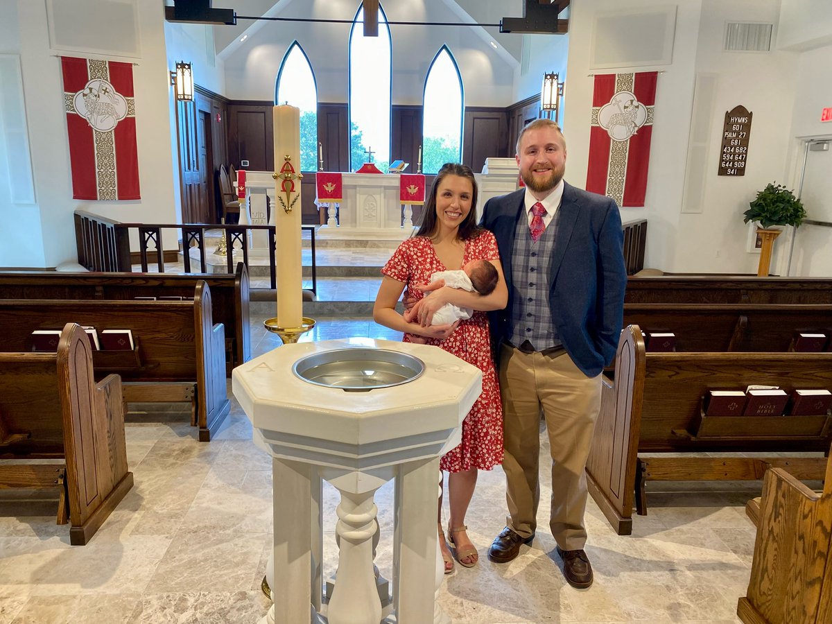 Our dear son was given eternal salvation as his sins were washed away in Holy Baptism this morning. God be praised!