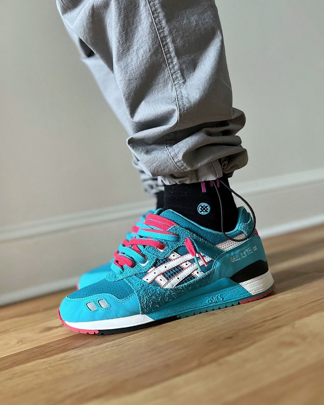 Asics gel lyte iii teal dragon sale