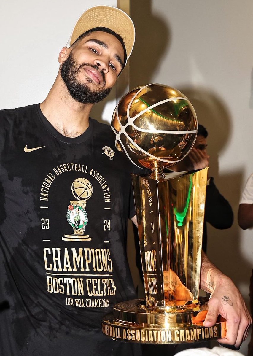 DrewHanlen's tweet photo. “Champ” @jaytatum0 https://t.co/TmmWtp4xq0