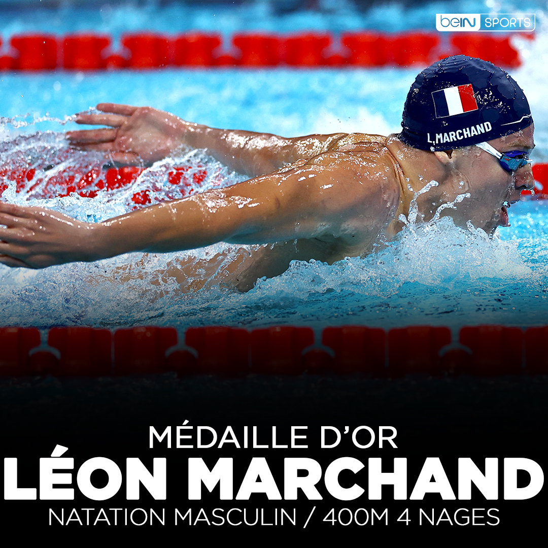 🇫🇷🥇 Léon Marchand en OR !!!

🏊‍♂️ Il bat le record olympique en 400m 4 nages en 4:02:95... Quelle performance !

#Paris2024 #Olympics #JeuxOlympiques