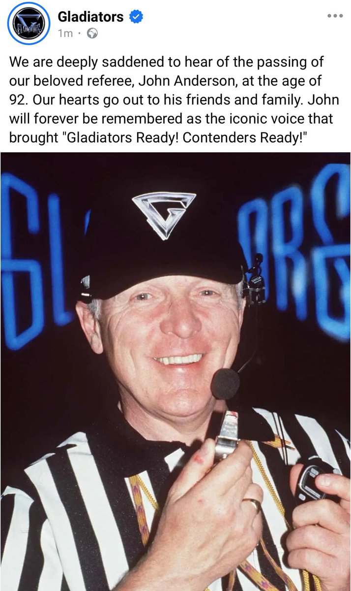 RIP John Anderson ❤️ #agladiators